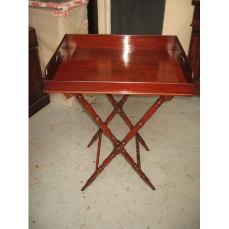 Antiker Englischer Mahagoni Servier Klapptisch ca. 19. Jh.