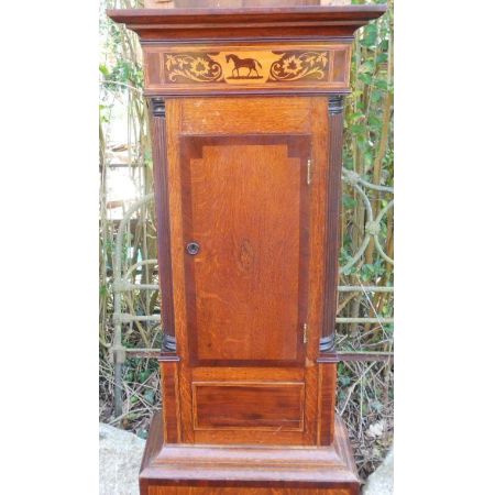 Victorianische original antike Eichen Standuhr ca 1850