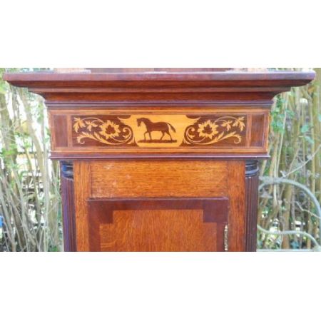 Victorianische original antike Eichen Standuhr ca 1850