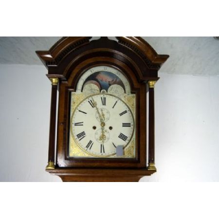 Antike britische Eichen Standuhr ca 1800