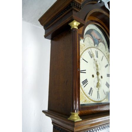 Antike britische Eichen Standuhr ca 1800