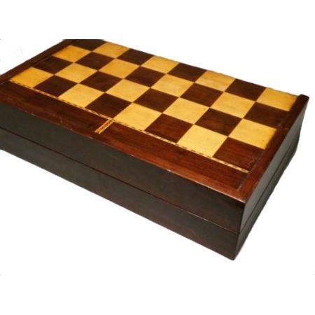 Antikes Englisches Coromandel Backgammon Schachbrett ca. 19. Jh.