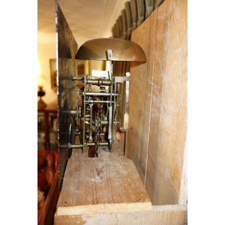 Britische antike Weichholz Standuhr Kiefern ca 1850