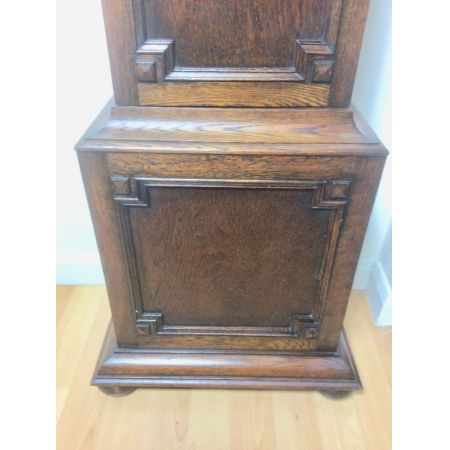 Antike britische Eichen Standuhr ca 1920