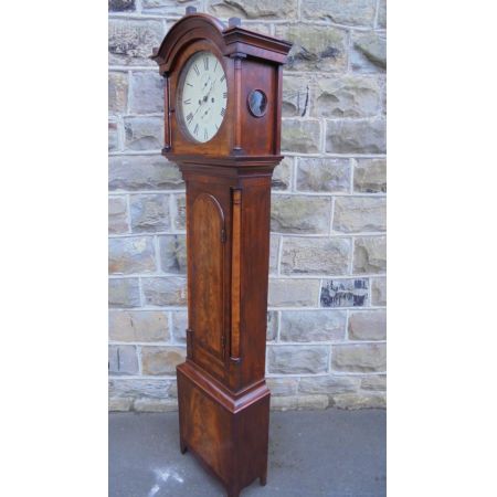 Antike Regency Standuhr Mahagoni englisch ca 1850