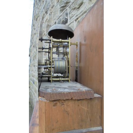 Antike Regency Standuhr Mahagoni englisch ca 1850