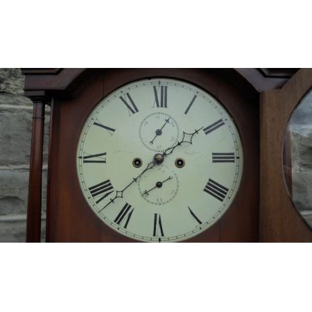 Antike Regency Standuhr Mahagoni englisch ca 1850