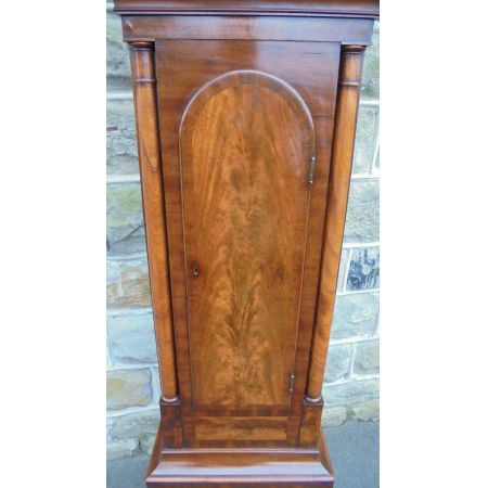 Antike Regency Standuhr Mahagoni englisch ca 1850