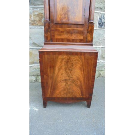 Antike Regency Standuhr Mahagoni englisch ca 1850