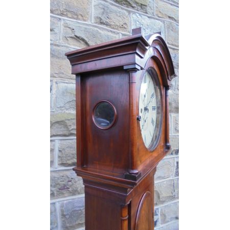 Antike Regency Standuhr Mahagoni englisch ca 1850