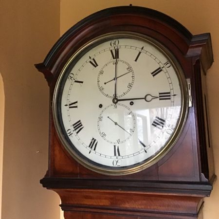 Antike britische Eichen Standuhr ca 1860