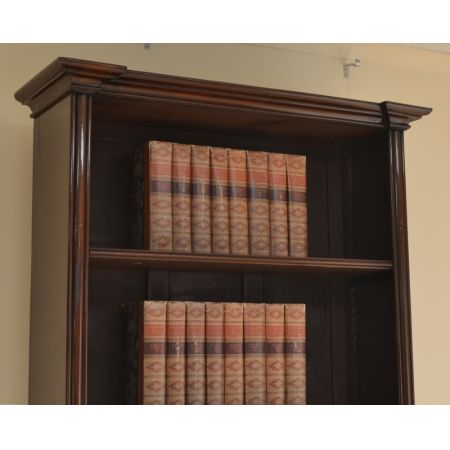 Viktorianischer antiker Bücherschrank Mahagoni britisch ca 1880