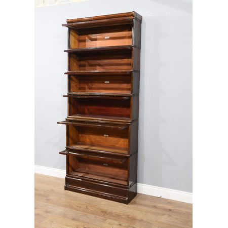 Antiker britischer Mahagoni Bücherschrank Globe Wernicke ca 1890