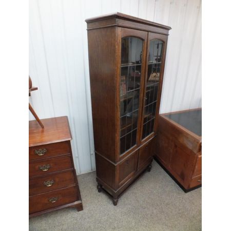 Antiker englischer Eichen Bücherschrank ca 1920