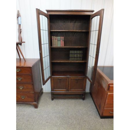 Antiker englischer Eichen Bücherschrank ca 1920