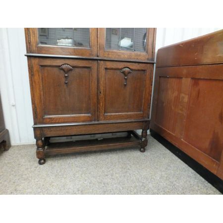 Antiker englischer Eichen Bücherschrank ca 1920