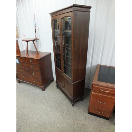 Antiker englischer Eichen Bücherschrank ca 1920