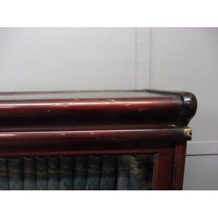 Antiker britischer Mahagoni Bücherschrank Globe Wernicke ca 1890