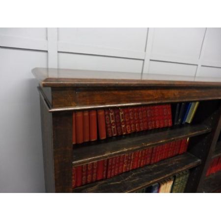 Viktorianisches antikes Eichen Bücherregal britisch ca 1890