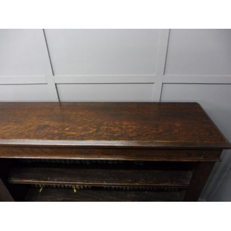 Viktorianisches antikes Eichen Bücherregal britisch ca 1890