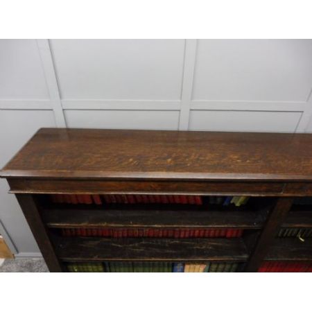 Viktorianisches antikes Eichen Bücherregal britisch ca 1890