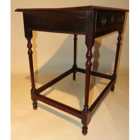 Antiker britischer Eichen Beistelltisch ca 1710