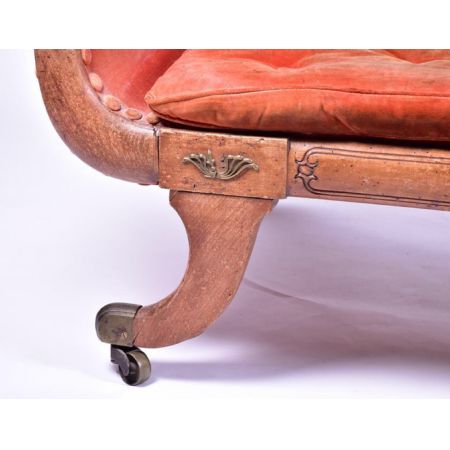 Antike britische Regency Mahagoni Chaiselongue ca 1810