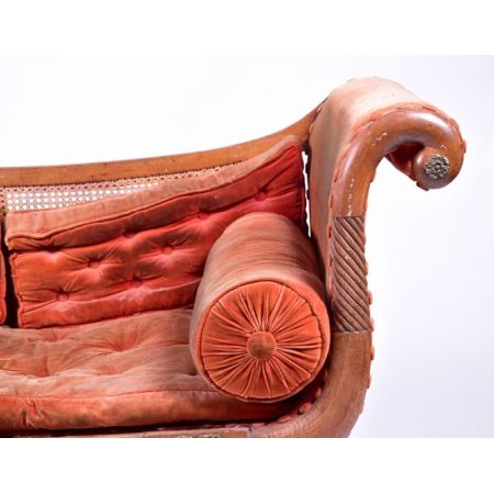 Antike britische Regency Mahagoni Chaiselongue ca 1810