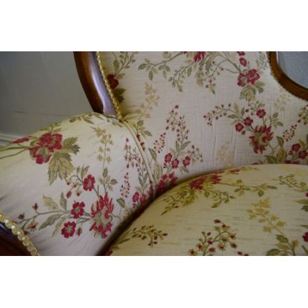 Viktorianische antike Mahagoni Chaiselongue britisch ca 1920