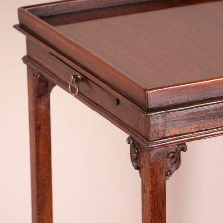 Antiker Mahagoni Beistelltisch britisch ca 1920