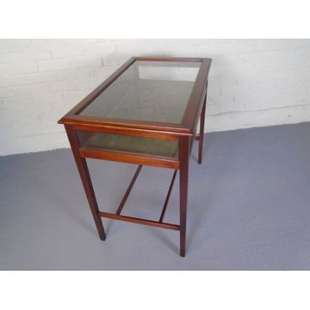 Edwardianischer antiker Mahagoni Beistelltisch Vitrinentisch ca 1905