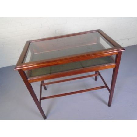 Edwardianischer antiker Mahagoni Beistelltisch Vitrinentisch ca 1905