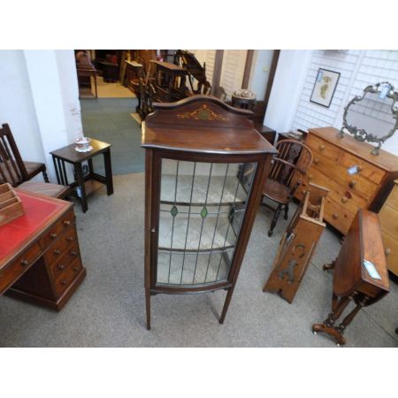 Edwardianische antike Mahagoni Vitrine ca 1890