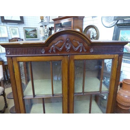Edwardianische antike Mahagoni Vitrine ca 1890