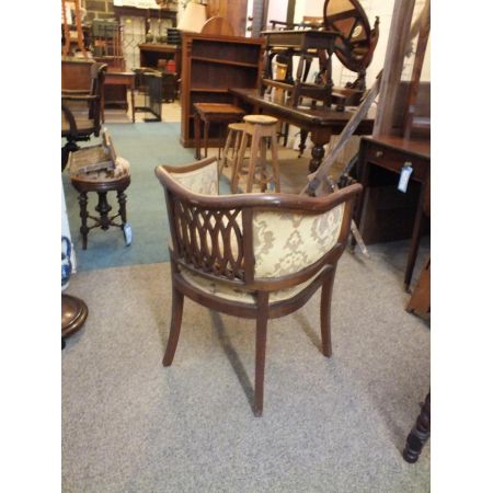 Edwardianischer Stuhl Mahagoni antik britisch ca 1890