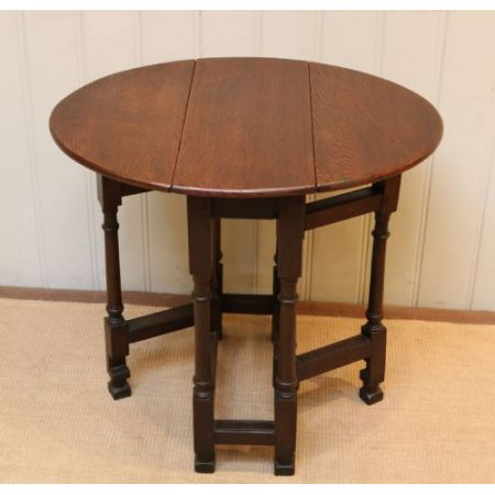 Antiker Eichen Tisch Gateleg britisch ca 1900