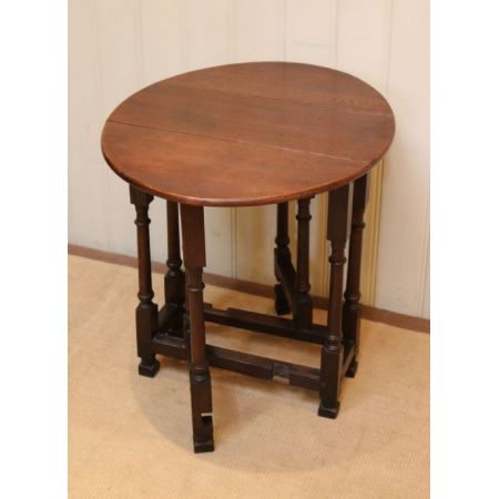 Antiker Eichen Tisch Gateleg britisch ca 1900