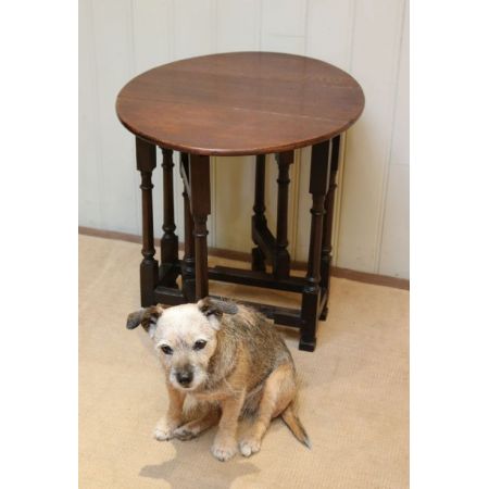 Antiker Eichen Tisch Gateleg britisch ca 1900