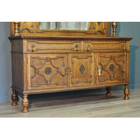 Viktorianisches antikes Eichen Sideboard britisch ca 1860