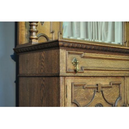 Viktorianisches antikes Eichen Sideboard britisch ca 1860