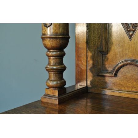 Viktorianisches antikes Eichen Sideboard britisch ca 1860