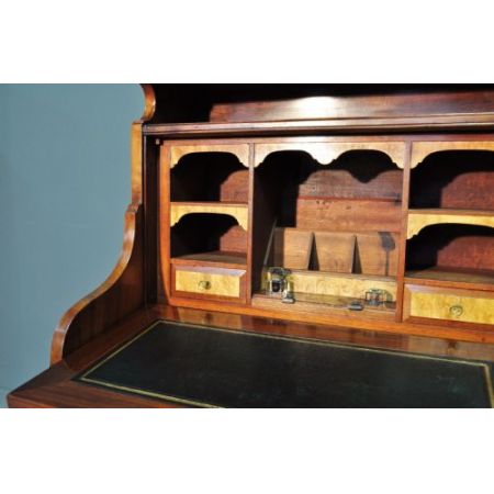 Edwardianischer antiker Arts & Crafts Sekretär Nussbaum britisch ca 1900