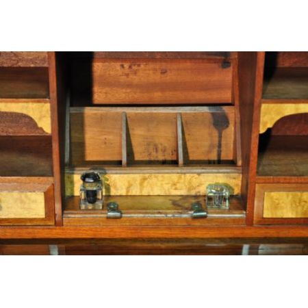 Edwardianischer antiker Arts & Crafts Sekretär Nussbaum britisch ca 1900