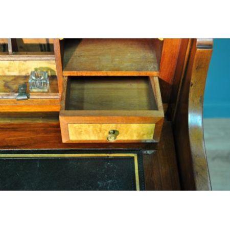 Edwardianischer antiker Arts & Crafts Sekretär Nussbaum britisch ca 1900