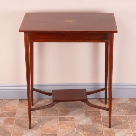 Antiker britischer Mahagoni Beistelltisch ca 1890