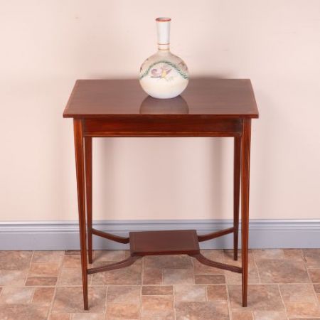Antiker britischer Mahagoni Beistelltisch ca 1890