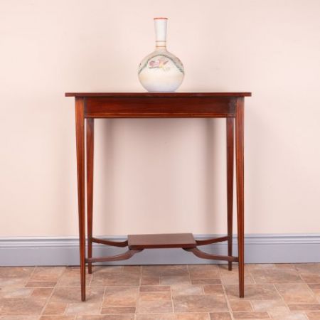Antiker britischer Mahagoni Beistelltisch ca 1890