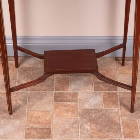 Antiker britischer Mahagoni Beistelltisch ca 1890