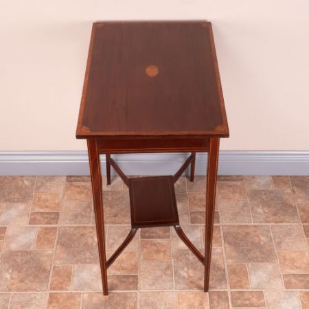 Antiker britischer Mahagoni Beistelltisch ca 1890