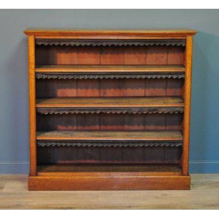 Antiker viktorianischer Eichen Bücherschrank ca 1860